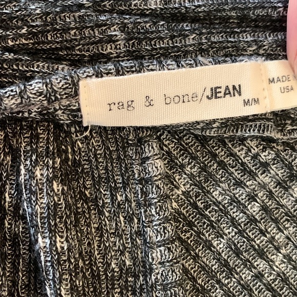 Rag & Bone Heather Gray V-Neck Tank Top faux knot size medium - Picture 6 of 7